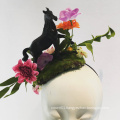 Horse Fascinator Horserace Derby Headband With Flower And Leaves For Ladies Tea Party